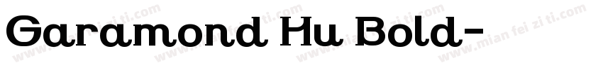 Garamond Hu Bold字体转换